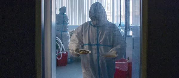 Госпиталь COVID-19 в УКБ №2 Первого МГМУ им. И. М. Сеченова - Sputnik Кыргызстан