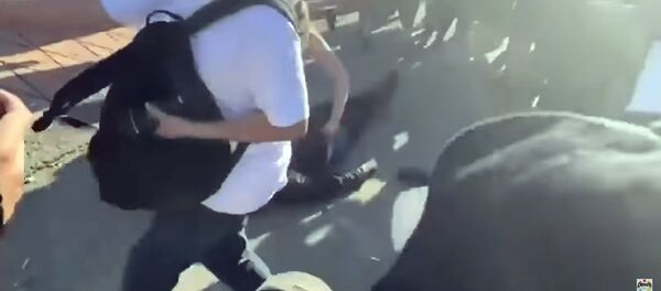 Толпы готовы разорвать полицейских на части — видеоподборка беспорядков в США - Sputnik Кыргызстан