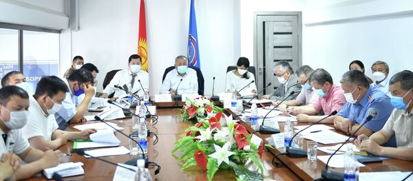 Республикалык ыкчам штабдын жыйыны Республикалык ыкчам штабдын жыйыны - Sputnik Кыргызстан