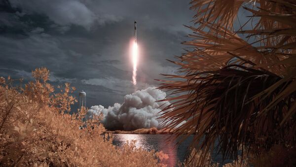 Первый пилотируемый запуск корабля Crew Dragon, созданного компанией SpaceX Илона Маска. - Sputnik Кыргызстан
