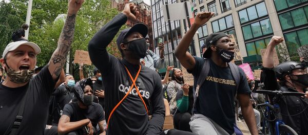 Нью-Йорктогу нааразылык акциясынын катышуучулары. Архив - Sputnik Кыргызстан