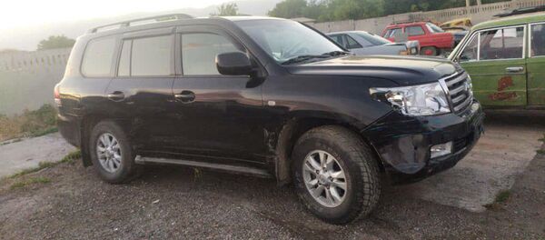 Задержание водителя, протаранившего будку с охранником в центре Бишкека - Sputnik Кыргызстан