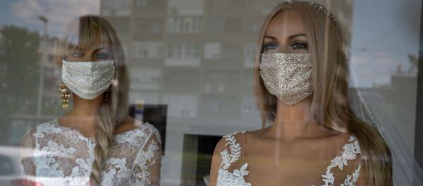 Манекены в медицинских масках. Архивное фото - Sputnik Кыргызстан