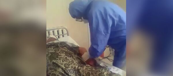 COVID-19:  аппаратка байланган бейтаптар. Нарындагы ооруканада тартылган видео - Sputnik Кыргызстан