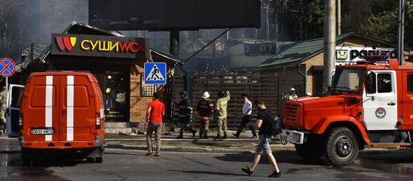 Бишкек шаарындагы 6-кичи райондон чыккан өрт - Sputnik Кыргызстан