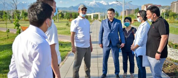 Очередная утренняя полевая планерка мэра Бишкека Азиза Суракматова - Sputnik Кыргызстан