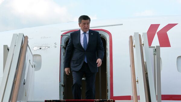 Президент Кыргызской Республики Сооронбай Жээнбеков с рабочим визитом прибыл в Москву - Sputnik Кыргызстан