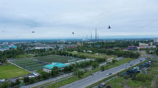 Вид с высоты на город Бишкек. Архивное фото - Sputnik Кыргызстан